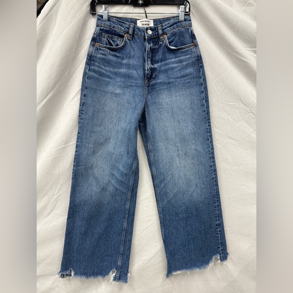 Reformation Cary High Rise Slouchy Wide Leg Jeans Size 25 - Picture 4 of 8